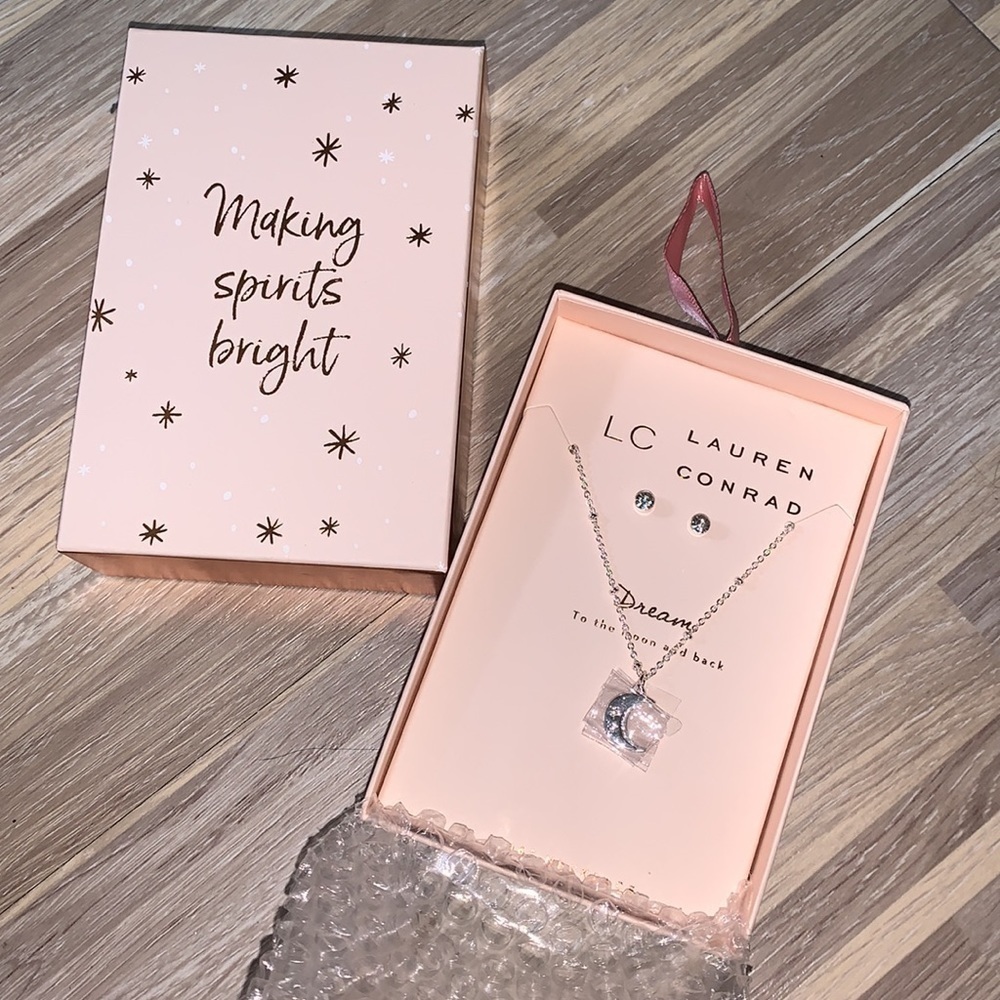 LC Lauren Conrad dream to the moon and back jewelry set